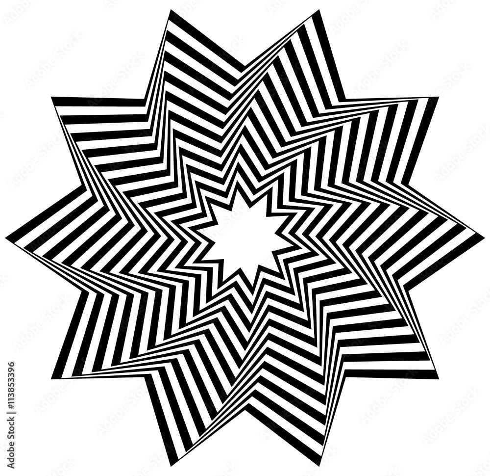 Poster concentric, rotating spiral element. vector illustration.