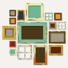 Frame Vintage Isolated Vector