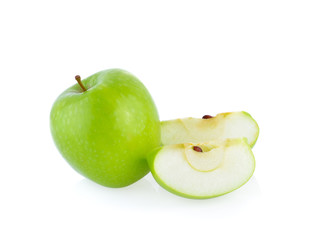 Green apple  isolated on  white background