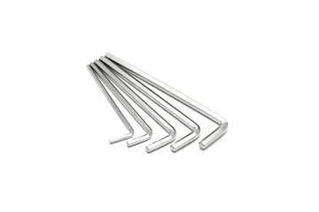 hex key wrench set isolated