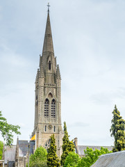 Fototapeta na wymiar Gothic clock tower in Bath