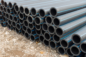 HDPE potable pipe, HDPE pipeline, Storage of HDPE pipe, HDPE pip