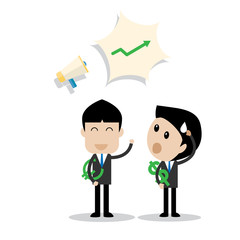 Euro money stronger than dollar concept