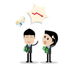 Euro money stronger than dollar concept