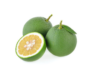 Citrus sinensis isolated on the white background.
