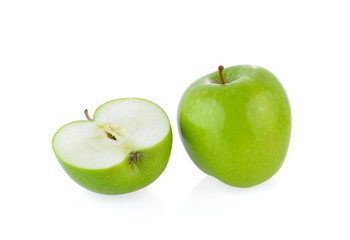 Green apple  isolated on white background