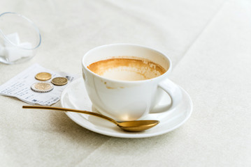 coffee in the cafe
