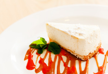 cheesecake with caramel