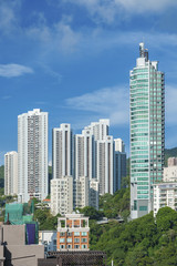 Obraz premium Highrise residential building in Hong Kong city