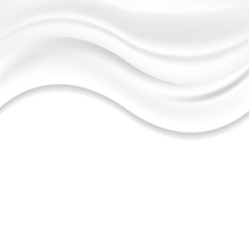 White pearl wavy silk vector abstract background