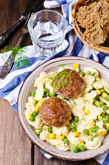 Grilled meat cutlets