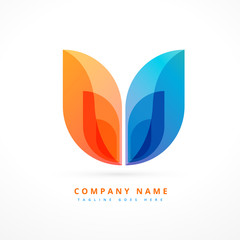 abstract colorful logo design illustration