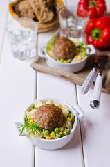Grilled meat cutlets