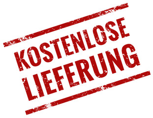 Kostenlose Lieferung Stempel rot grunge