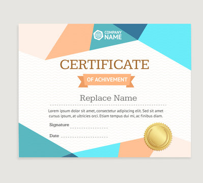 Certificate Template. Vector