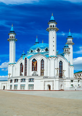 Fototapeta na wymiar Kazan Kremlin, Russia. View of Qol Sharif Mosque