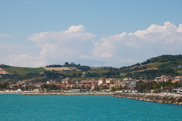 Fototapeta na wymiar Panoramic view of San Benedetto del Tronto