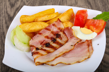 Grilled bacon