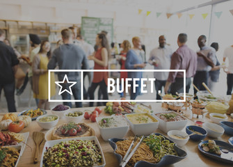 Buffet Food Catering Cuisine Culinary Eating Concept