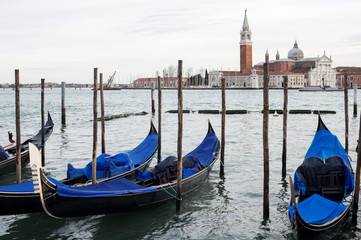 Gondolas in Venice