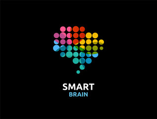 Brain, Creative mind, man head, learning and design icon
