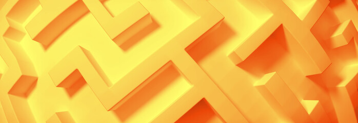 orange maze close up