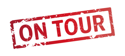 Fototapeta premium roter Stempel On Tour 