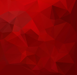 Fototapeta premium Red Polygonal Mosaic Background, Creative Design Templates