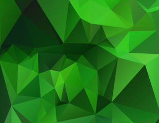 Fototapeta na wymiar Green Polygonal Mosaic Background, Creative Design Templates