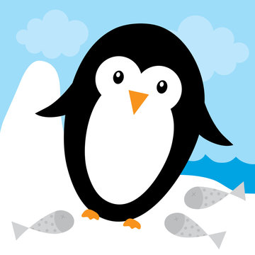 cute penguin design 