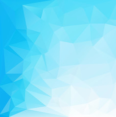 Blue Polygonal Mosaic Background, Creative Design Templates