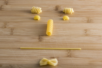 face thrilled made with pasta