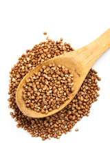 buckwheat isolated on white background