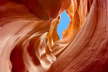 Wall murals Canyon sandstone carved by erosion, lower antelope canyon