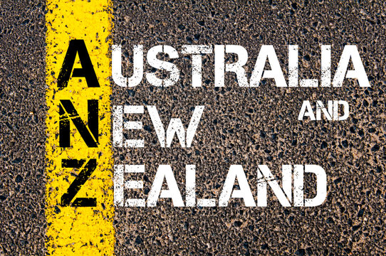 Concept image of Business Acronym ANZ