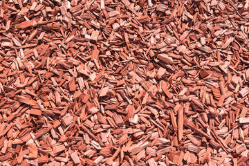 Background made from brown wood chips