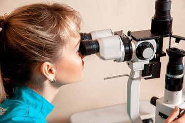young blond woman ophthalmologist