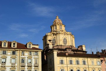 Fototapeta na wymiar Piazza Castello in Turin - Piedmont - Italy