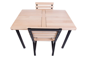 Set of kitchen furniture isolated on white