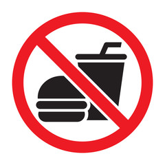 No Food Prohibition Sign