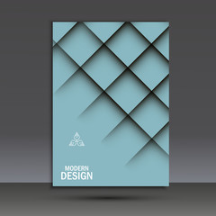 Vector brochure design layout template. Cover background