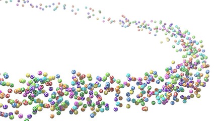flock of lottery ball.