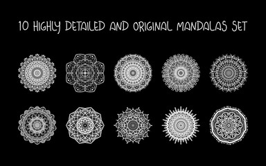 Relaxing Mandalas Set