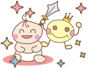 健康と赤ちゃんのイメージ / 育児のイラスト素材