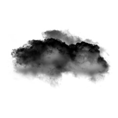 Black cloud of smoke