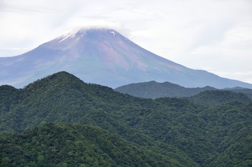 Fototapeta premium Góra Fuji w lecie z Góry Omuro