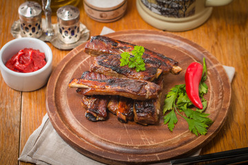 Barbecue pork ribs 