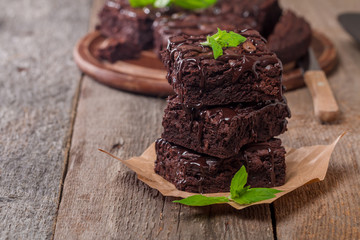 Delicious chocolate brownie