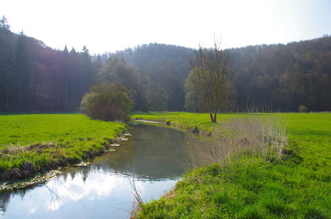 Flusslandschaft in Schwaben
