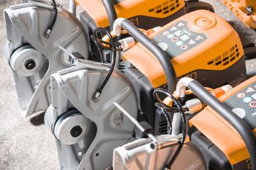 Obraz premium The new cut-off saws